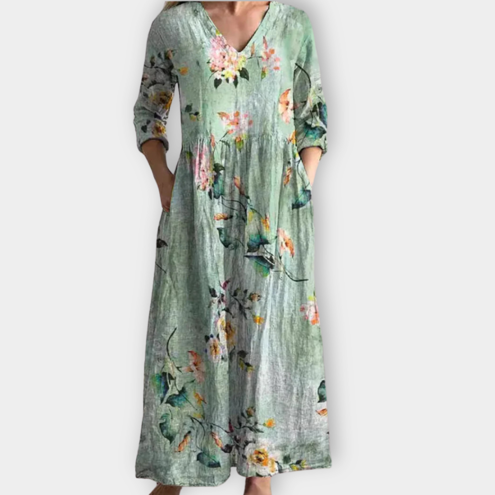 Freja | Boho Maxikjole i luksuriøst, blødt stof