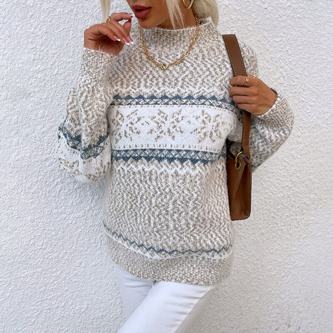 Freya™ | Luna Retro-Inspireret Sweater med Strik