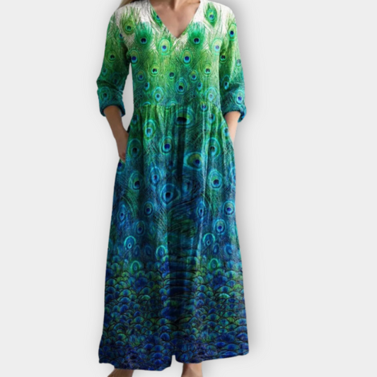 Andrea | Boho Maxikjole i luksuriøst, blødt stof
