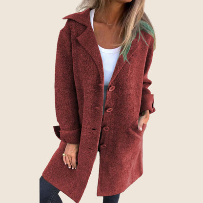 Emma – Blød jakke med knapper