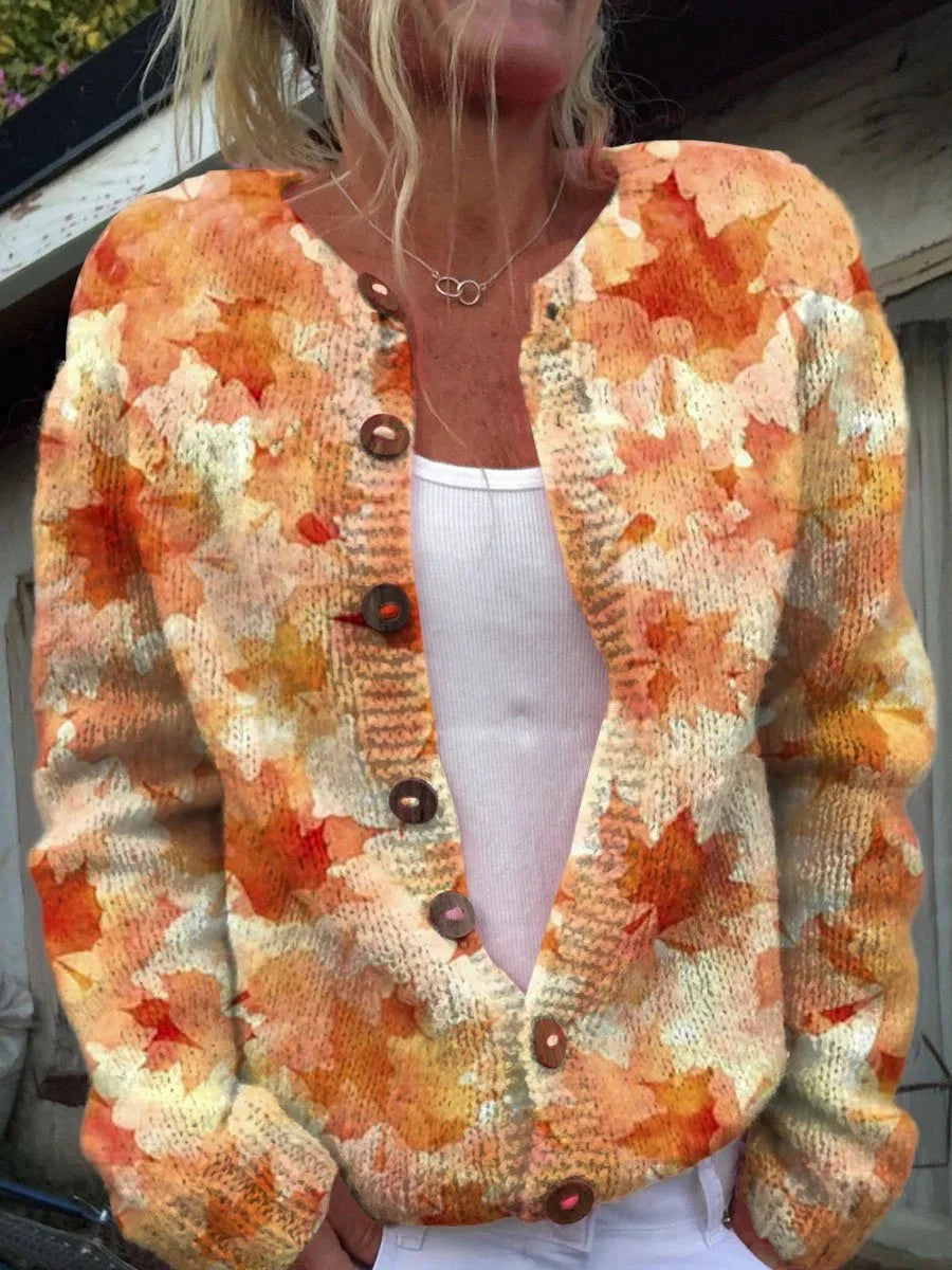 Freya™ | Kvinde Blomsterknap Sweater